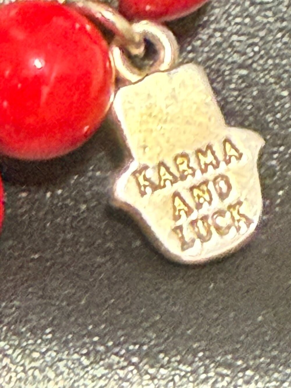 Karma and Luck Long Red Agate Druzy Necklace - Picture 15 of 15